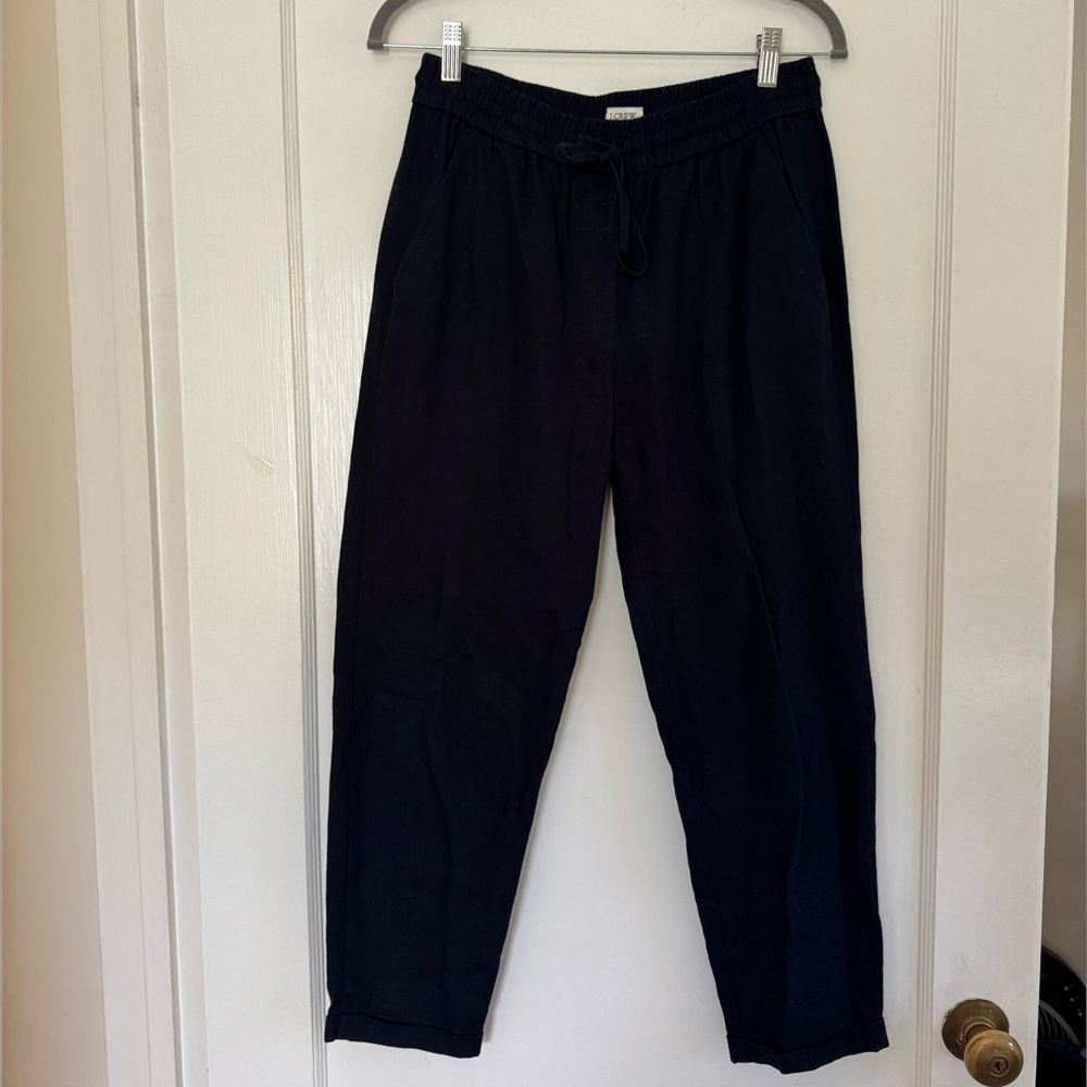 Jcrew Factory Linen-cotton drawstring pants
